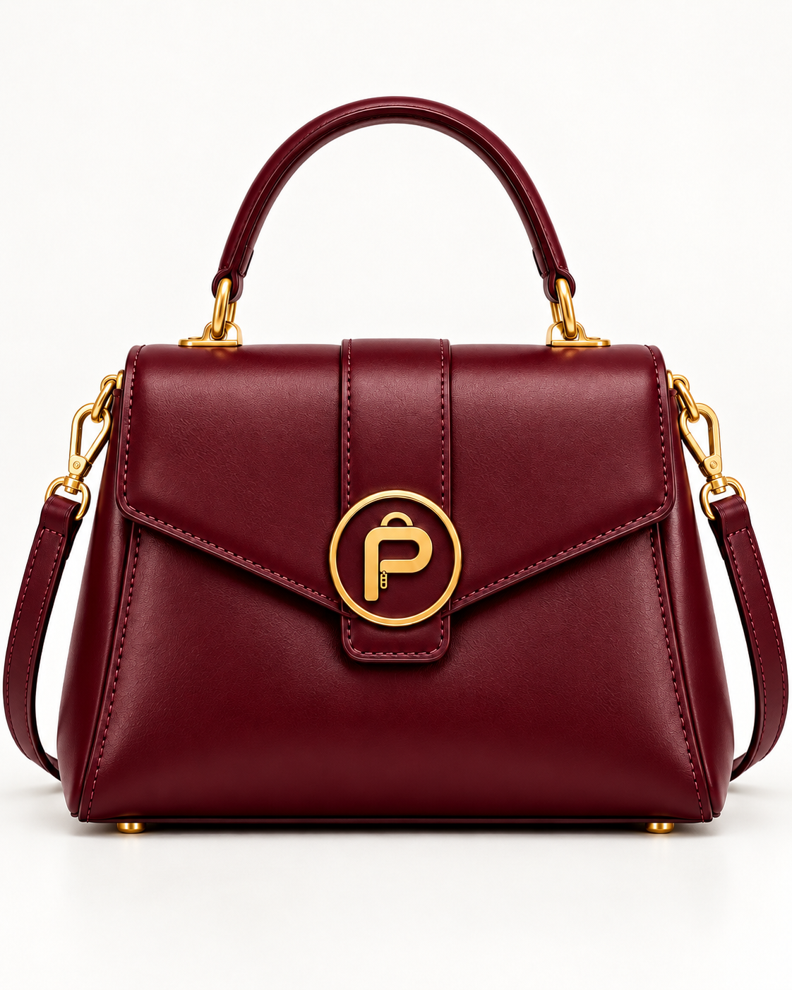 Packlio Women's Handbag – Green & Red