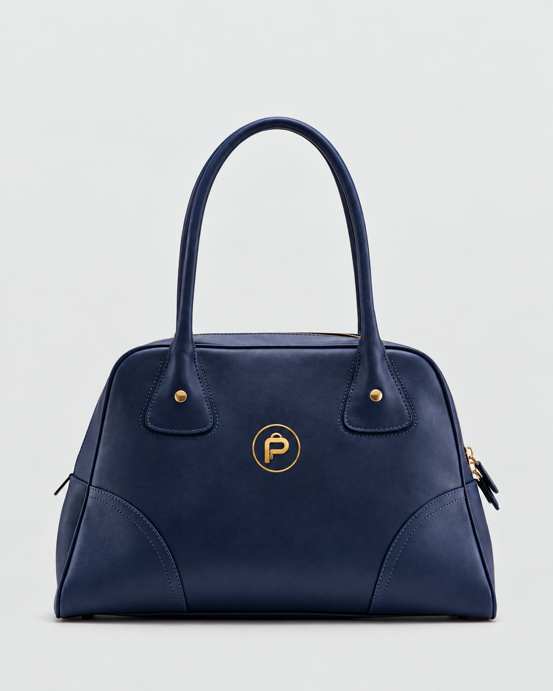 Packlio Women's Handbag – Navy Blue & Brown