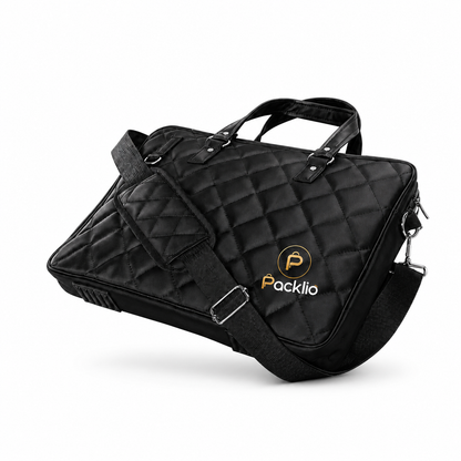 Packlio Executive Quilted Laptop Briefcase