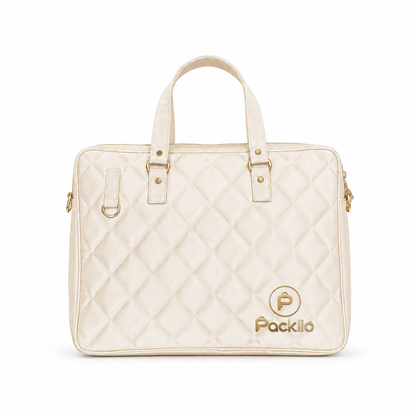 Packlio Executive Quilted Laptop Briefcase