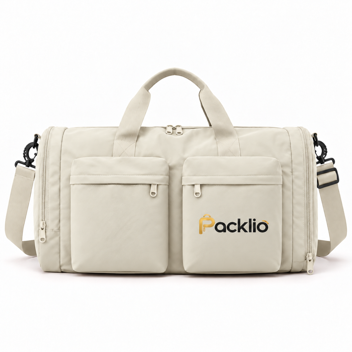 Packlio Gym Duffel Bag – Brown & Beige