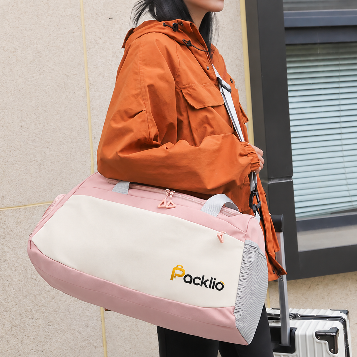 Packlio Gym Duffel Bag – Blue & Pink