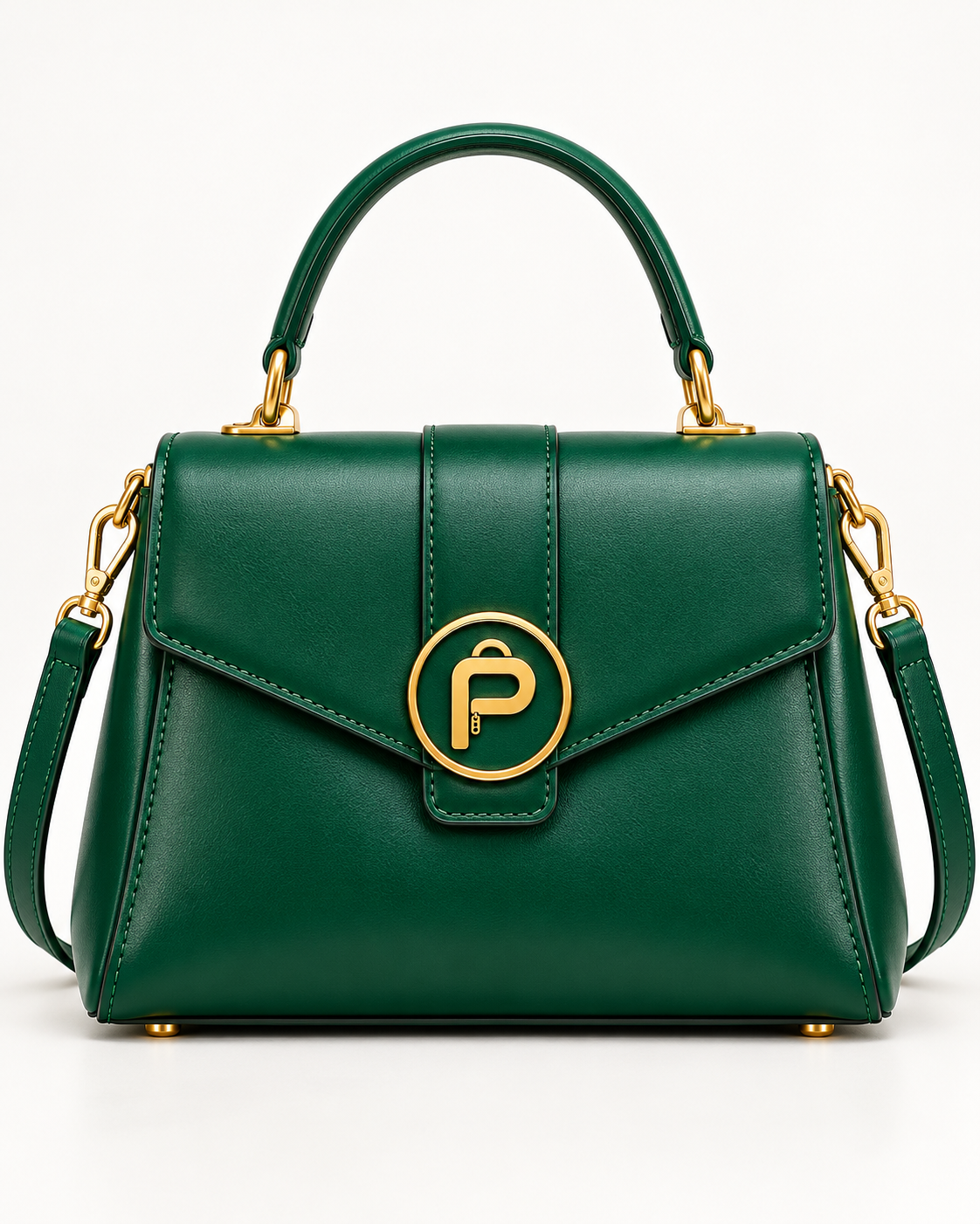 Packlio Women's Handbag – Green & Red