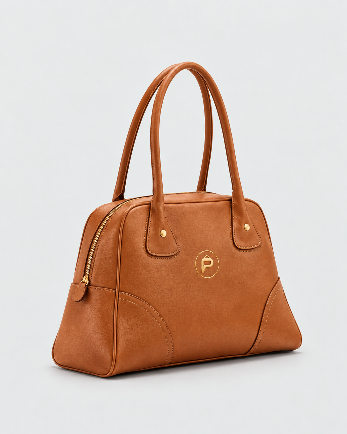 Packlio Women's Handbag – Navy Blue & Brown